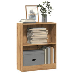 Berkfield Versatile Bookcase Artisian Oak 60X24X76 Cm Engineered Wood - thumbnail 2