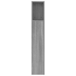 Berkfield Headboard Cabinet Grey Sonoma 160X18.5X104.5 Cm - thumbnail 5