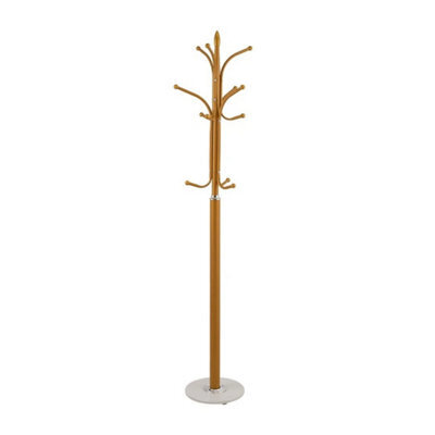 Gold&white 174.5Cm Coat Stand Metal Umbrella Holder Clothes Rack With Marble Base - image 1