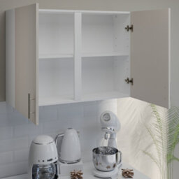 Jd Greta Kitchen Wall Unit 1000mm Storage Cabinet With Doors And Shelf 100Cm - Cashmere Matt - thumbnail 3