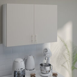 Jd Greta Kitchen Wall Unit 1000mm Storage Cabinet With Doors And Shelf 100Cm - Cashmere Matt - thumbnail 2