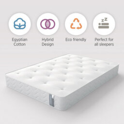 Summerby Sleep No. 7 Egyptian Cotton And Eco-Comfort Hybrid Mattress, Small Double 122 X 190Cm - thumbnail 3
