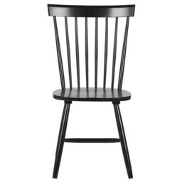 Beliani Set Of 2 Dining Chairs Burges Wood Black - thumbnail 5