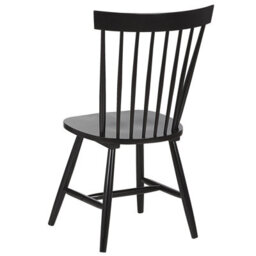 Beliani Set Of 2 Dining Chairs Burges Wood Black - thumbnail 6