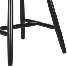 Beliani Set Of 2 Dining Chairs Burges Wood Black - thumbnail 8