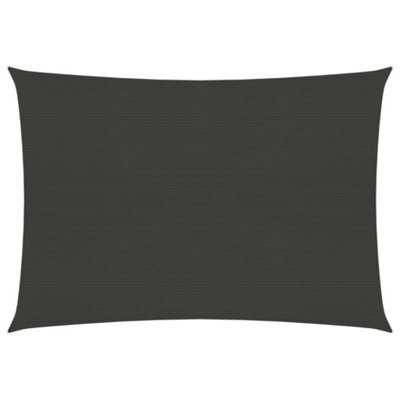 Berkfield Sunshade Sail 160 G/m2 Anthracite 2X3 M Hdpe - image 1