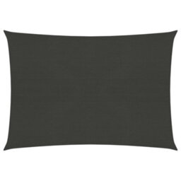 Berkfield Sunshade Sail 160 G/m2 Anthracite 2X3 M Hdpe - thumbnail 1