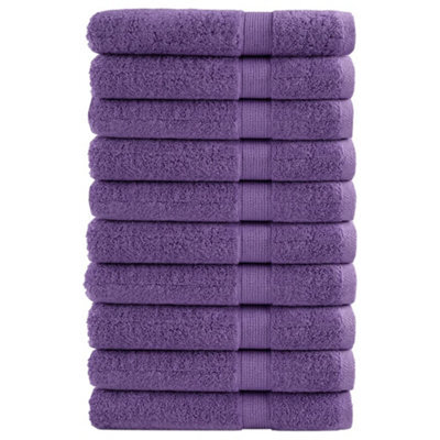 Berkfield Premium Towels Solund 10 Pcs Purple 100X200 Cm 600 Gsm - image 1