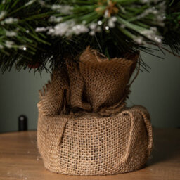 Samuel Alexander 50Cm Mini Christmas Tree With Red Berries, Pinecones And Frosted Tips In Burlap Base - thumbnail 7