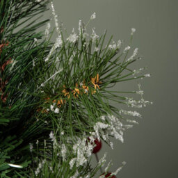 Samuel Alexander 50Cm Mini Christmas Tree With Red Berries, Pinecones And Frosted Tips In Burlap Base - thumbnail 6