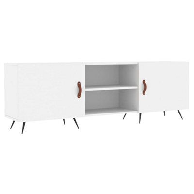Berkfield Sturdy Tv Cabinet White 150X30X50 Cm Engineered Wood - image 1
