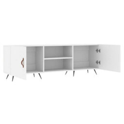 Berkfield Sturdy Tv Cabinet White 150X30X50 Cm Engineered Wood - thumbnail 6