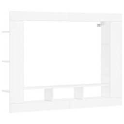 Vidaxl Tv Cabinet White 152X22X113 Cm Engineered Wood - thumbnail 2