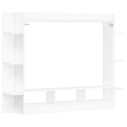 Vidaxl Tv Cabinet White 152X22X113 Cm Engineered Wood - thumbnail 6