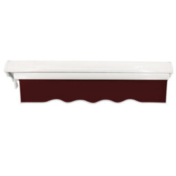 Sundaze Garden Manual Retractable Awning Patio Canopy Sun Shade Shelter Angle Adjustable 2.5X2M Wind Red - thumbnail 3