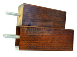 L&F 4X Replacement Furniture Legs Solid Wood 110mm High Sofas Chairs Settee Cabinets Legs M8 Tsp2055 - thumbnail 3