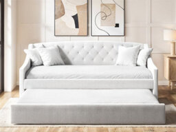 Flair Aurora Boucle Daybed With Trundle - Cream - thumbnail 3