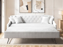 Flair Aurora Boucle Daybed With Trundle - Cream - thumbnail 4