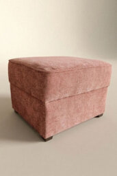 Loft Home Amara Blush Pink Fabric Footstool - thumbnail 2
