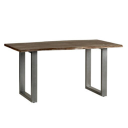Grey Medium Dining Table 1.5M Set With 4 Chairs - thumbnail 3