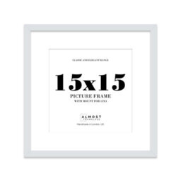 "15X15"" Light Grey Picture Frame - 15X15"" Square Frame With 13X13"" Mount For 15X15""/13X13"" Pictures Moderrn Style Thin Edge, 1 Pack" - thumbnail 1