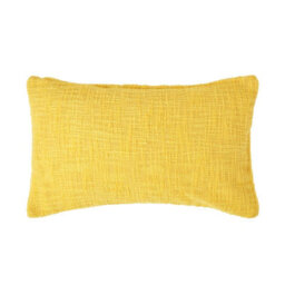Homescapes Nirvana Cotton Yellow Rectangular Cushion Cover, 30 X 50 Cm - thumbnail 1