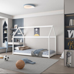 Kosy Koala House Bed Kids White 3Ft Single Wooden Durable Pine Children Bedroom - thumbnail 2