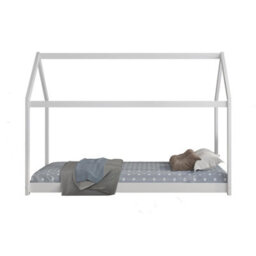 Kosy Koala House Bed Kids White 3Ft Single Wooden Durable Pine Children Bedroom - thumbnail 7