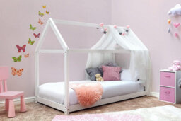 Kosy Koala House Bed Kids White 3Ft Single Wooden Durable Pine Children Bedroom - thumbnail 8