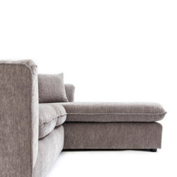 Abakus Direct Lucas Water Repellent Velvet Chenille Left Facing Corner Sofa In Grey - thumbnail 9