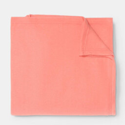 Ohs Ultra Soft Polar Fleece Throw Lightweight Blanket Bedspread, Coral - 200 X 240Cm - thumbnail 4