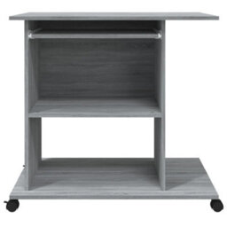 Vidaxl Computer Desk Grey Sonoma 80X50X75 Cm Engineered Wood Computer Desks - thumbnail 6