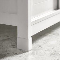 Sobuy Frg128-W, Under Sink Bathroom Storage Cabinet With Shelf And Double Sliding Door,white,w30Xd60Xh61 - thumbnail 4