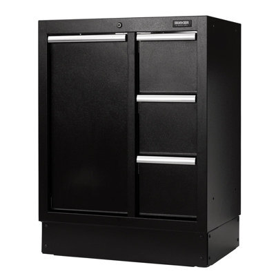 Draper Bunker Modular Power Tool Base Cabinet, 4 Drawer, 680mm - image 1