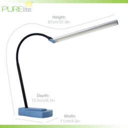 Purelite Lux Led Table Task Lamp Flexible 360 Degree Neck 910 Lumens Daylight - thumbnail 5