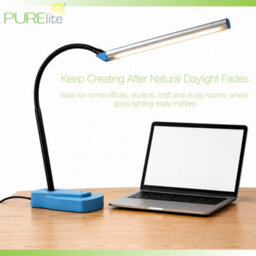 Purelite Lux Led Table Task Lamp Flexible 360 Degree Neck 910 Lumens Daylight - thumbnail 6