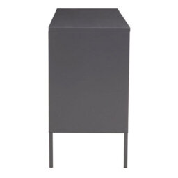 Orsina Industrial Three Door Grey Metal Sideboard, Adjustable Mid Century Sideboard, Versatile Modern Sideboard - thumbnail 4