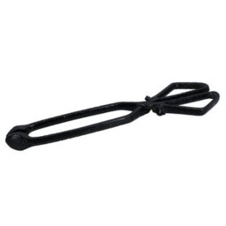 AB Tools Straight Log Tongs Cast Iron Metal Fireplace Firepit Wood Coal Heavy Duty Scissor - thumbnail 3