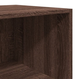 Berkfield Highboard Brown Oak 40X41X185 Cm Engineered Wood - thumbnail 7