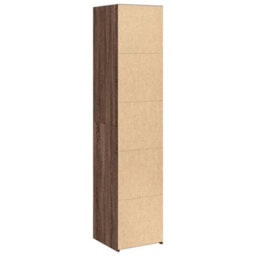 Berkfield Highboard Brown Oak 40X41X185 Cm Engineered Wood - thumbnail 6