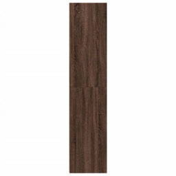 Berkfield Highboard Brown Oak 40X41X185 Cm Engineered Wood - thumbnail 5