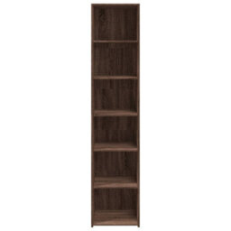 Berkfield Highboard Brown Oak 40X41X185 Cm Engineered Wood - thumbnail 4