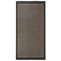 Berkfield Durable Outdoor Flatweave Rug 100X200 Cm Dark Brown - thumbnail 2