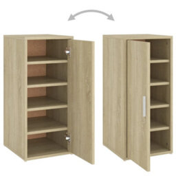 Vidaxl Shoe Cabinet Sonoma Oak 32X35X70 Cm Engineered Wood - thumbnail 9
