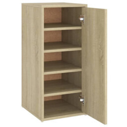 Vidaxl Shoe Cabinet Sonoma Oak 32X35X70 Cm Engineered Wood - thumbnail 2