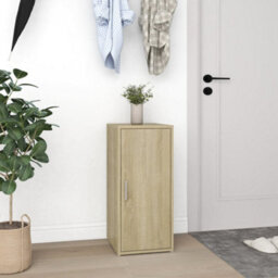 Vidaxl Shoe Cabinet Sonoma Oak 32X35X70 Cm Engineered Wood - thumbnail 4