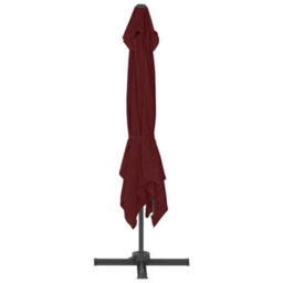 Berkfield Cantilever Umbrella With Aluminium Pole Bordeaux Red 400X300 Cm - thumbnail 4