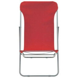 Berkfield Folding Beach Chairs 2 Pcs Steel And Oxford Fabric Red - thumbnail 3