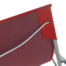 Berkfield Folding Beach Chairs 2 Pcs Steel And Oxford Fabric Red - thumbnail 7