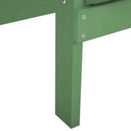 Beliani Garden Chair Green Weatherproof Modern Wood-Look - Wide Armrests, Angled Back, Contoured Seat - thumbnail 8